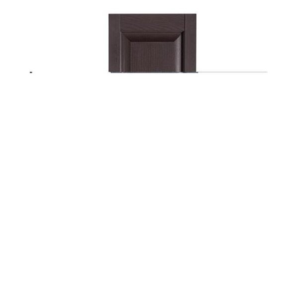 Mr Mxyzptlk Perfect Shutters IR521571025 Premier Raised Panel Exterior Decorative Shutters; Sienna Brown - 15 x 71 in. IR521571025